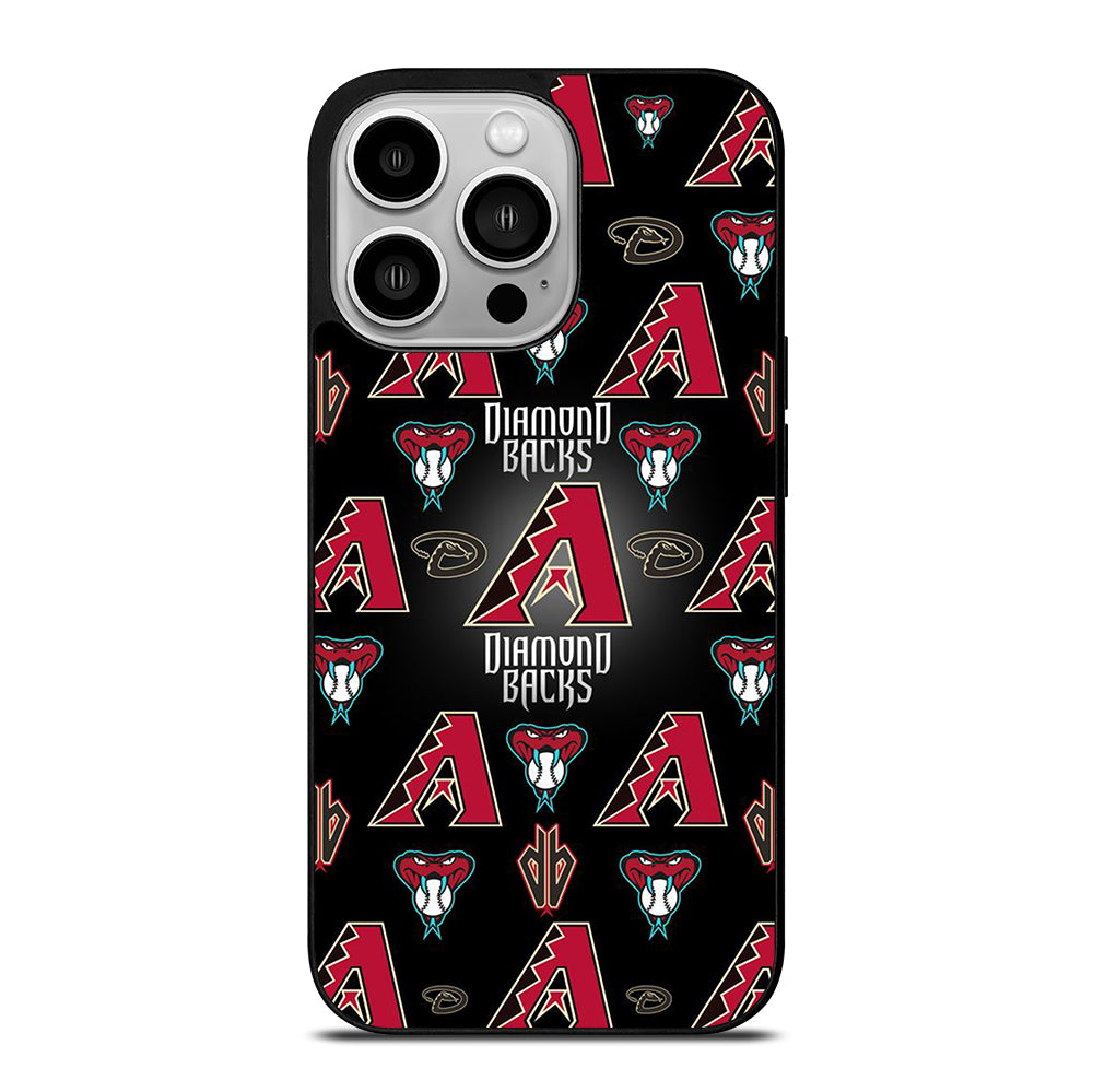 ARIZONA DIAMONDBACKS PATTERN LOGO iPhone 14 Pro Case Cover