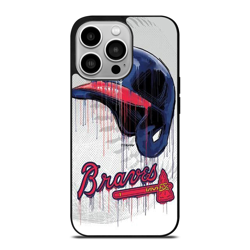 ATLANTA BRAVES HELMET iPhone 14 Pro Case Cover