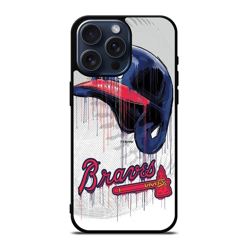 ATLANTA BRAVES HELMET iPhone 15 Pro Max Case Cover