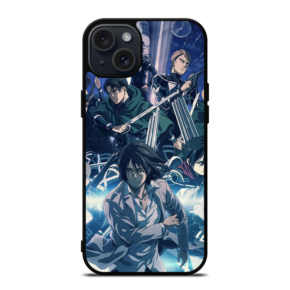 ATTACK ON TITAN ANIME CHARACTER 2 iPhone 15 Plus Case Cover