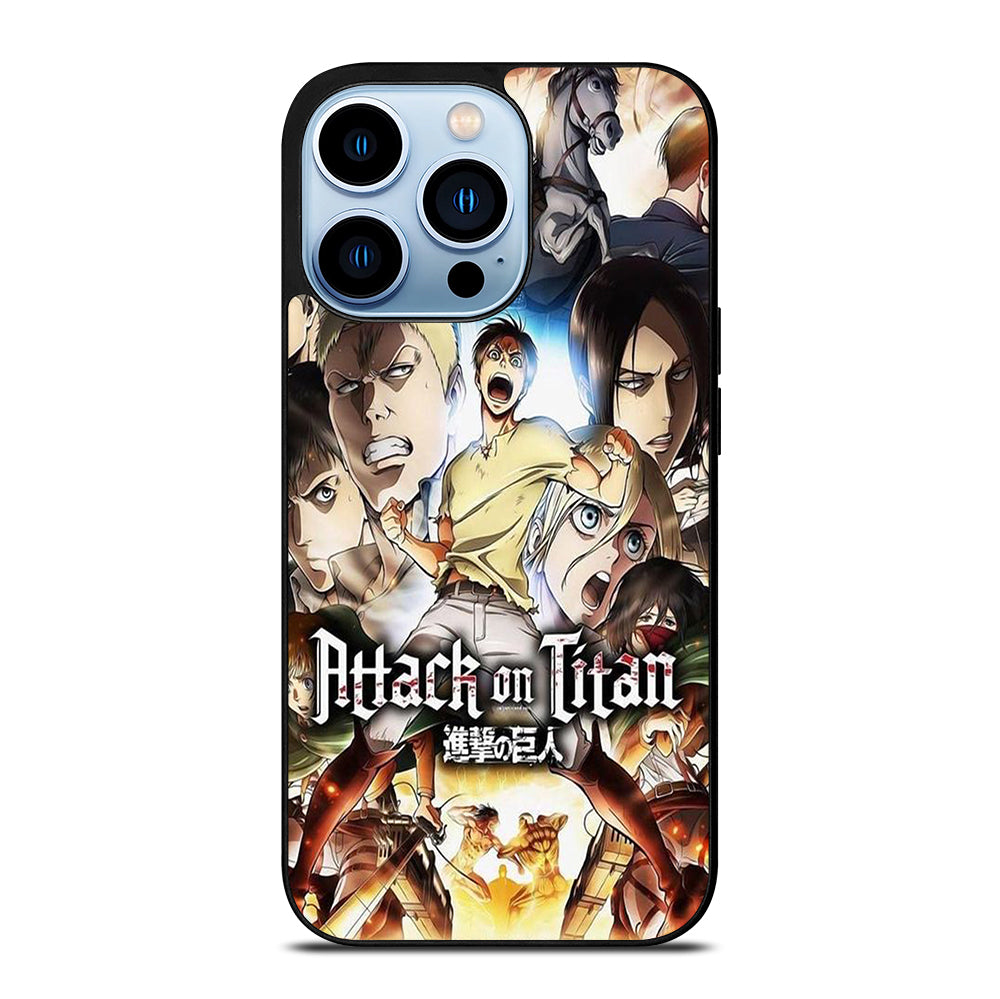 ATTACK ON TITAN CHARACTER ANIME SERIES iPhone 13 Pro Max Case Cover