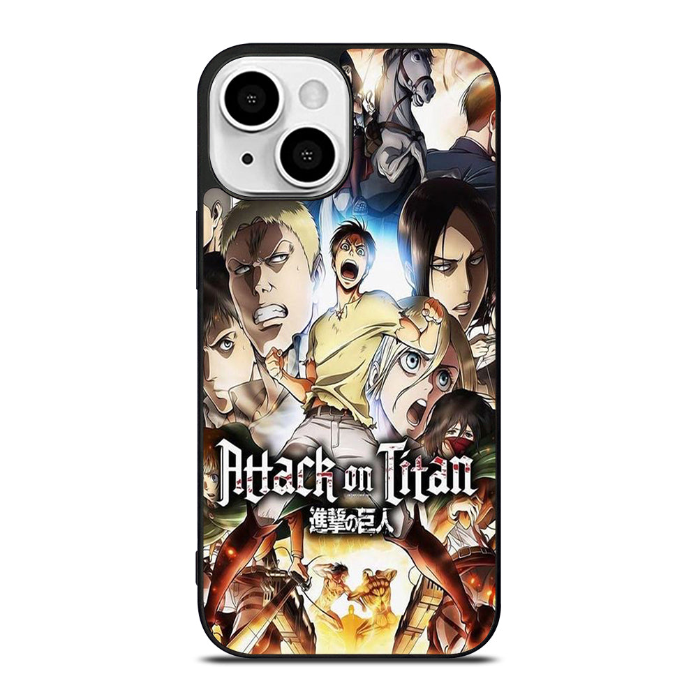 ATTACK ON TITAN CHARACTER ANIME SERIES iPhone 13 Mini Case Cover