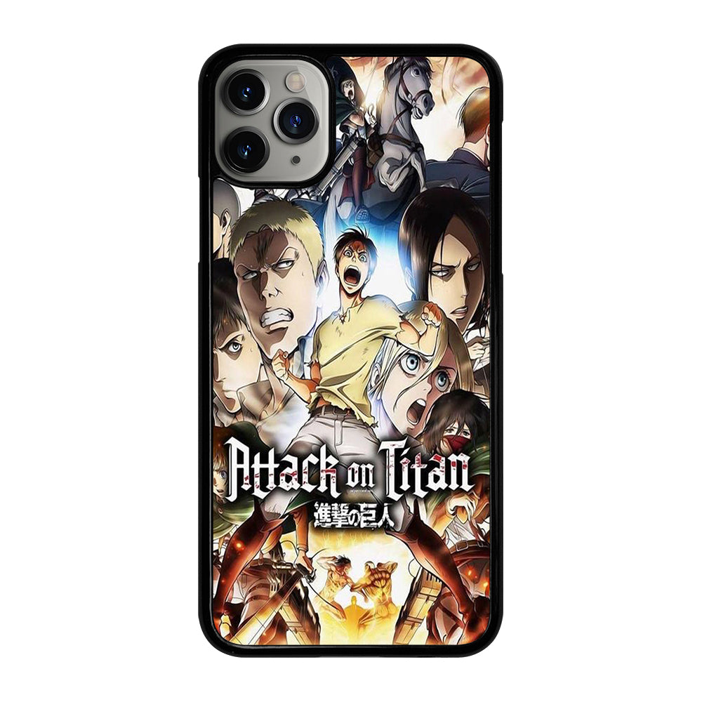 ATTACK ON TITAN CHARACTER ANIME SERIES iPhone 11 Pro Max Case Cover