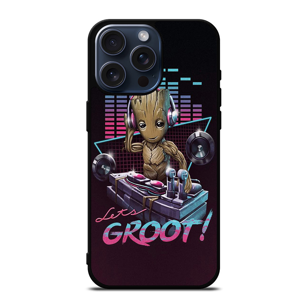 BABY GROOT DJ iPhone 15 Pro Max Case Cover