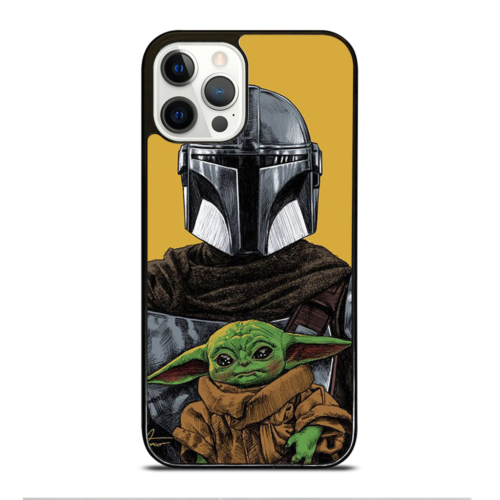 BABY YODA AND THE MANDALORIAN MOSAIC iPhone 12 Pro Case Cover