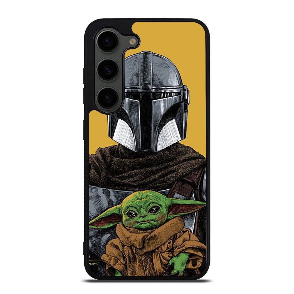 BABY YODA AND THE MANDALORIAN MOSAIC Samsung Galaxy S23 Plus Case Cover