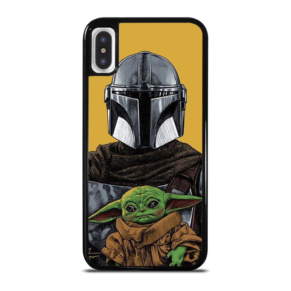 BABY YODA AND THE MANDALORIAN MOSAIC iPhone X / XS Case Cover