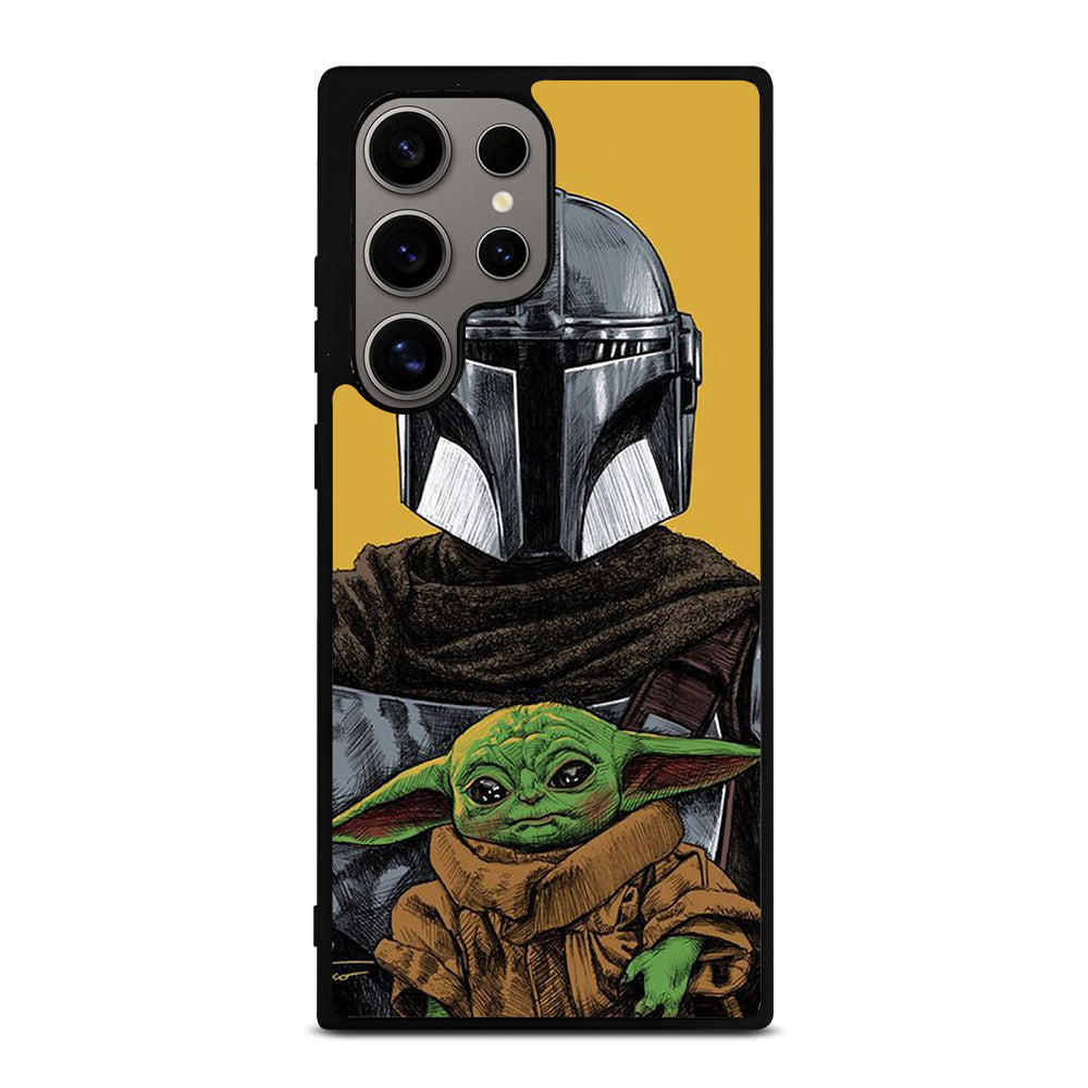 BABY YODA AND THE MANDALORIAN MOSAIC Samsung Galaxy S24 Ultra Case Cover