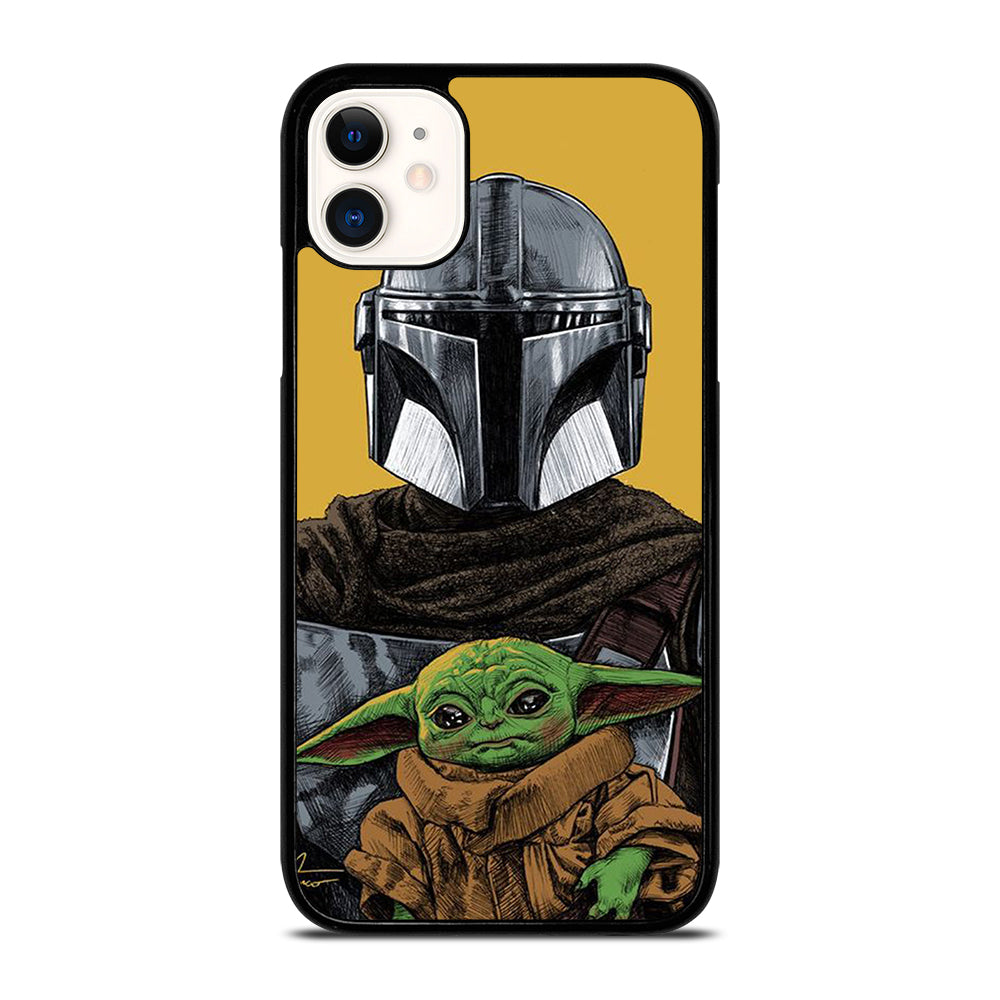 BABY YODA AND THE MANDALORIAN MOSAIC iPhone 11 Case Cover