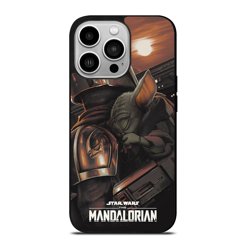 BABY YODA AND THE MANDALORIAN iPhone 14 Pro Case Cover