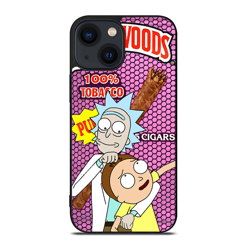 BACKWOODS RICK AND MORTY CARTOON SERIES iPhone 14 Plus Case Cover