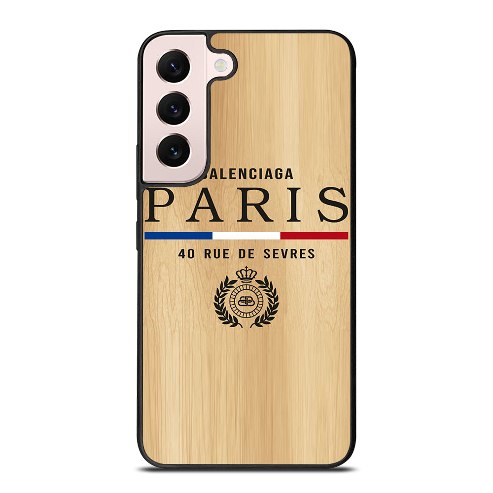 BALENCIAGA PARIS WOODEN LOGO Samsung Galaxy S22 Plus Case Cover