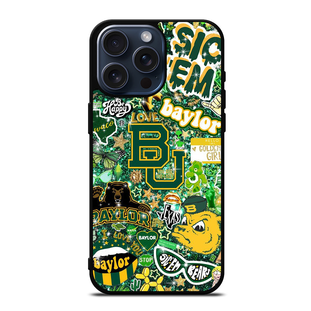 BAYLOR BEARS NFL PATTERN iPhone 15 Pro Max Case Cover