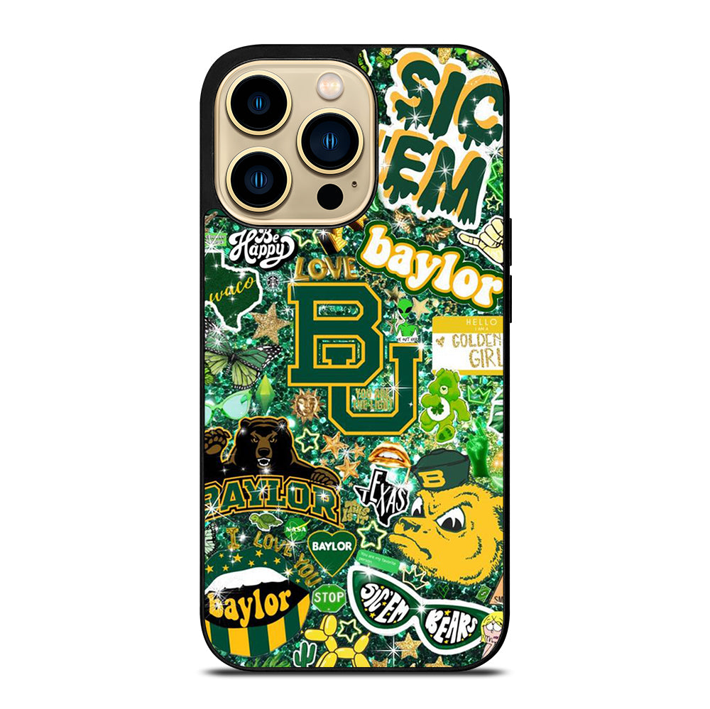 BAYLOR BEARS NFL PATTERN iPhone 14 Pro Max Case Cover