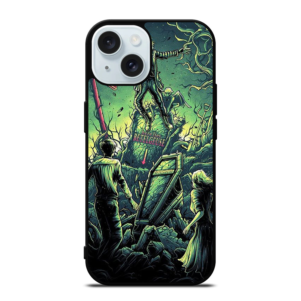 BEETLEJUICE TIM BURTON CARTOON 2 iPhone 15 Case Cover