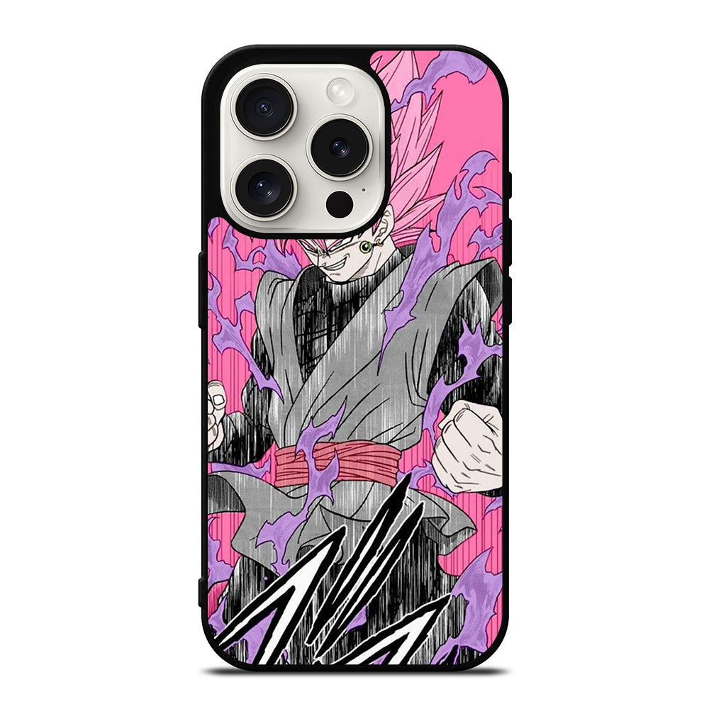 BLACK GOKU DRAGON BALL ART iPhone 15 Pro Case Cover