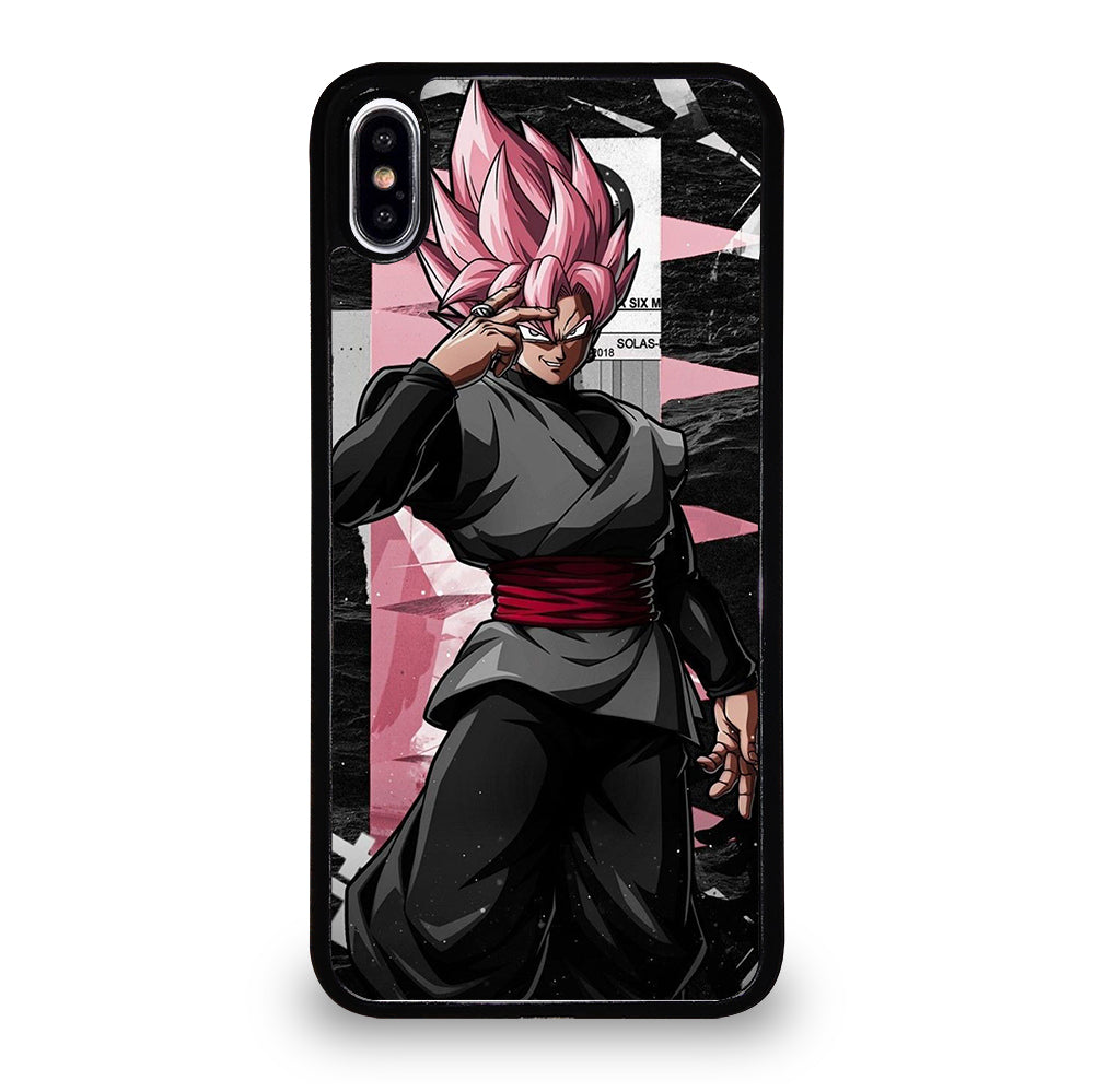 BLACK GOKU DRAGON BALL SSJ ROSE iPhone XS Max Case Cover
