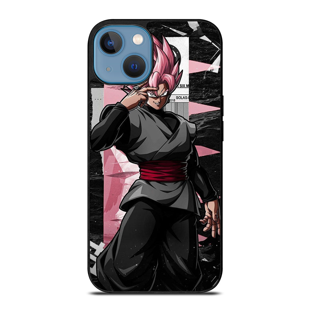 BLACK GOKU DRAGON BALL SSJ ROSE iPhone 13 Case Cover