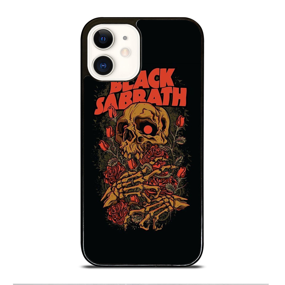 BLACK SABBATH ROSE SKULL BAND iPhone 12 Case Cover