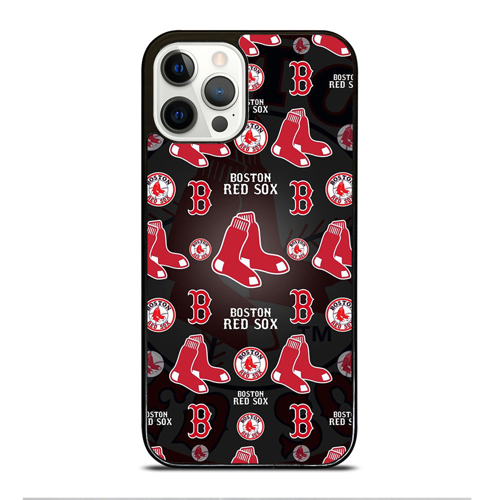 BOSTON RED SOX PATTERN iPhone 12 Pro Case Cover