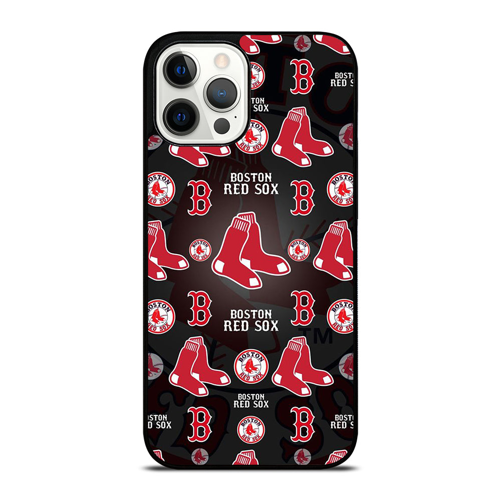 BOSTON RED SOX PATTERN iPhone 12 Pro Max Case Cover
