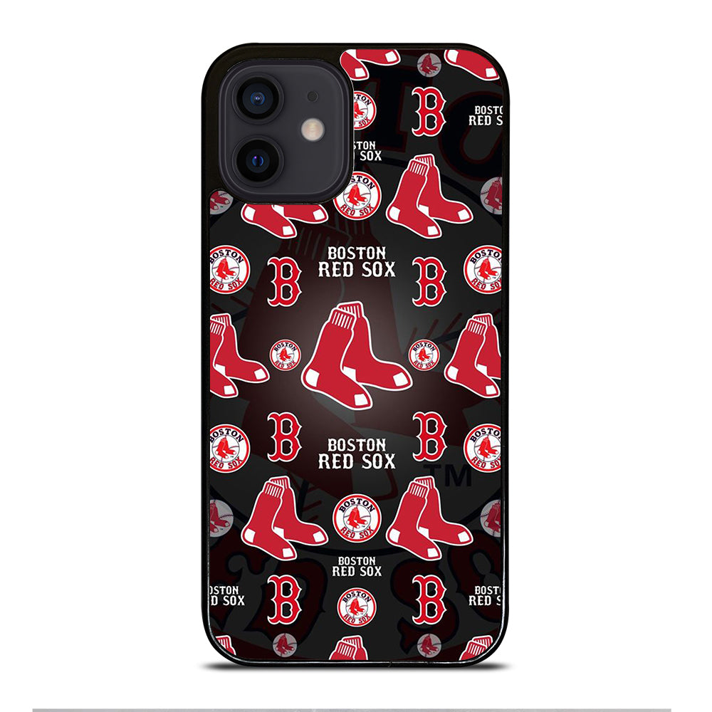 BOSTON RED SOX PATTERN iPhone 12 Mini Case Cover