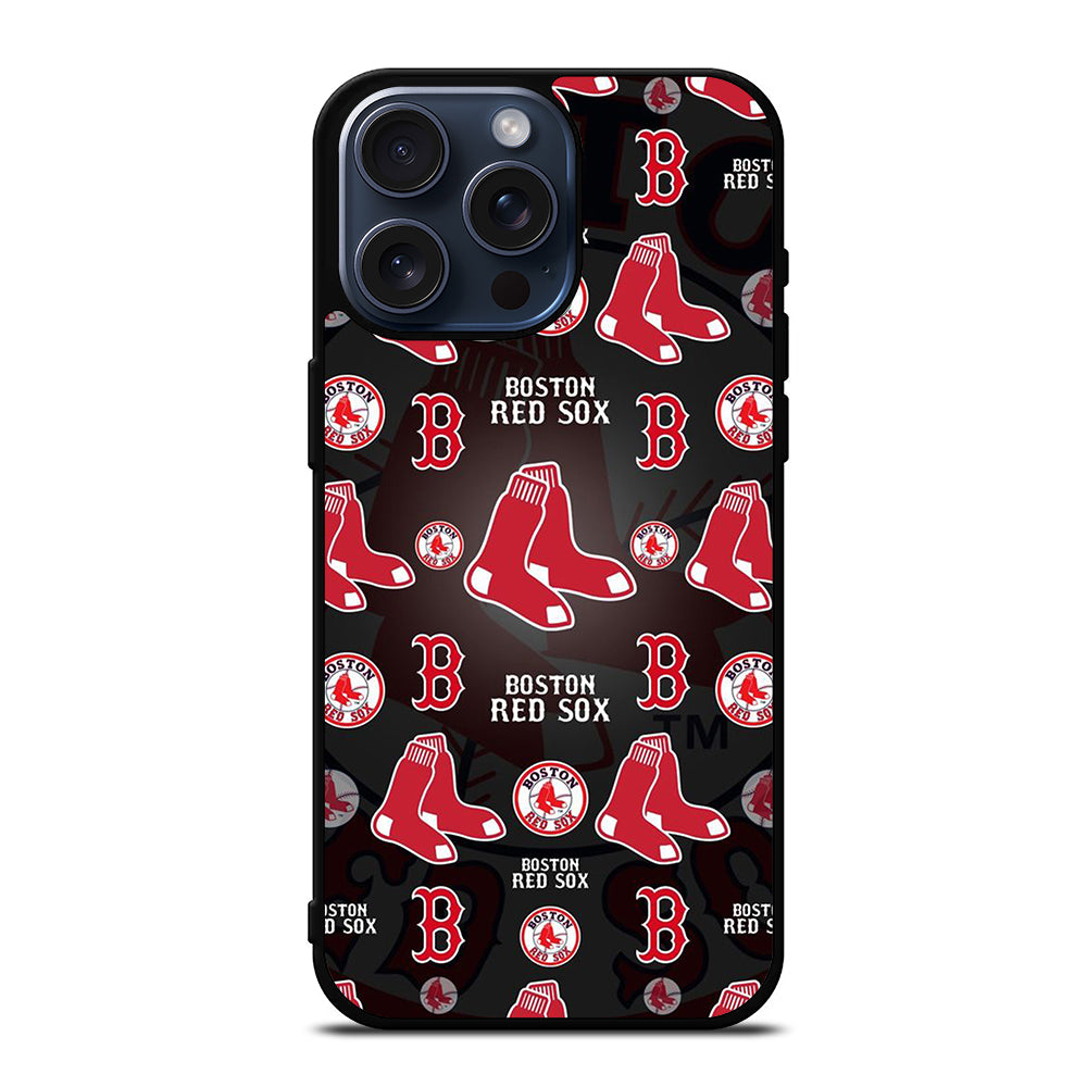 BOSTON RED SOX PATTERN iPhone 15 Pro Max Case Cover