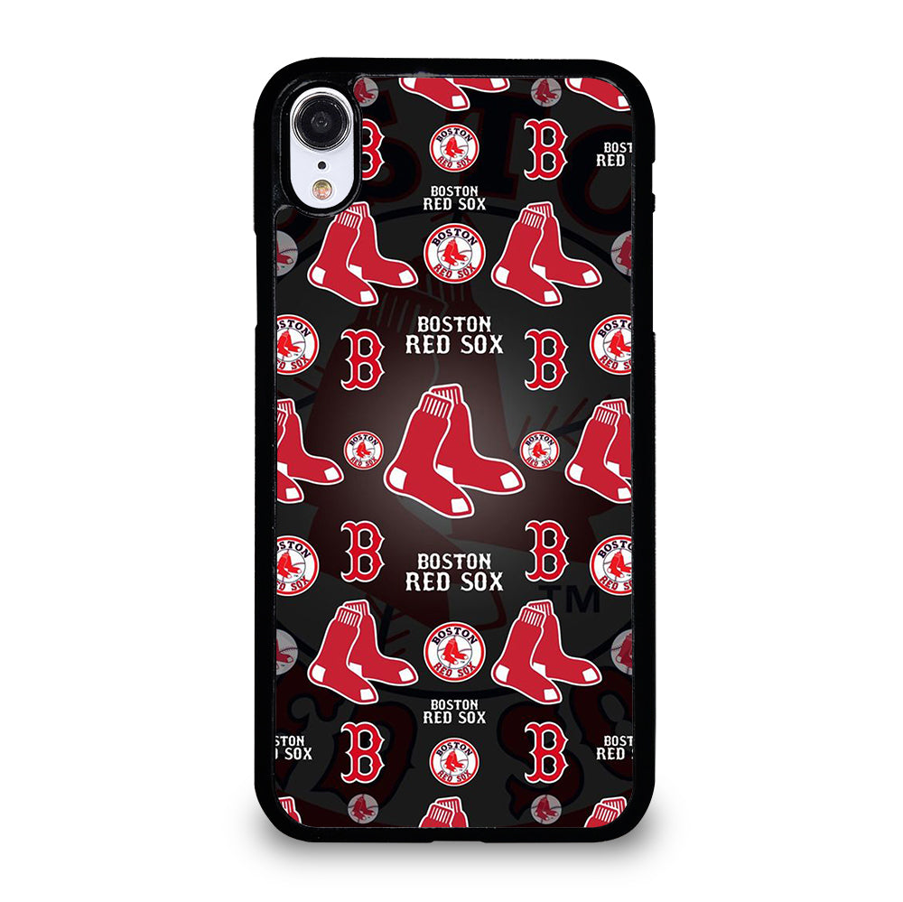 BOSTON RED SOX PATTERN iPhone XR Case Cover