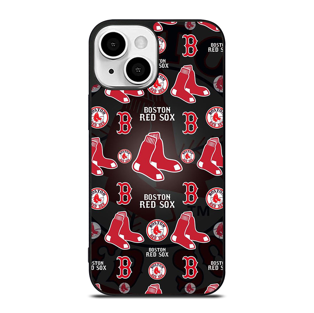 BOSTON RED SOX PATTERN iPhone 13 Mini Case Cover