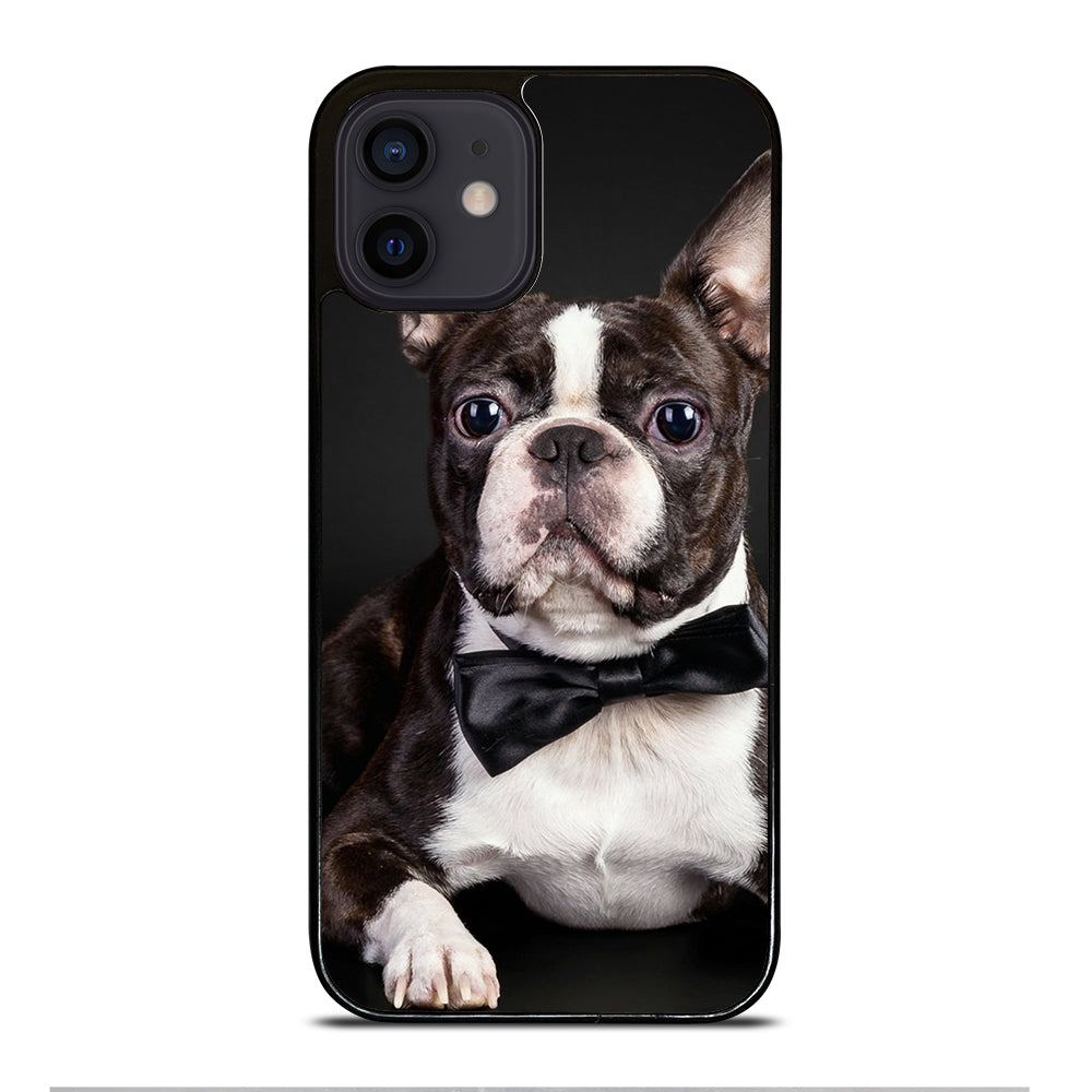 BOSTON TERRIER DOG iPhone 12 Mini Case Cover