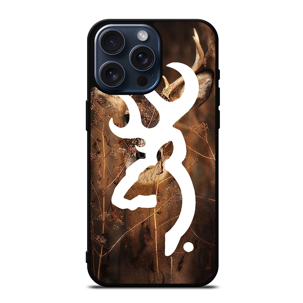 BROWNING DEER LOGO iPhone 15 Pro Max Case Cover
