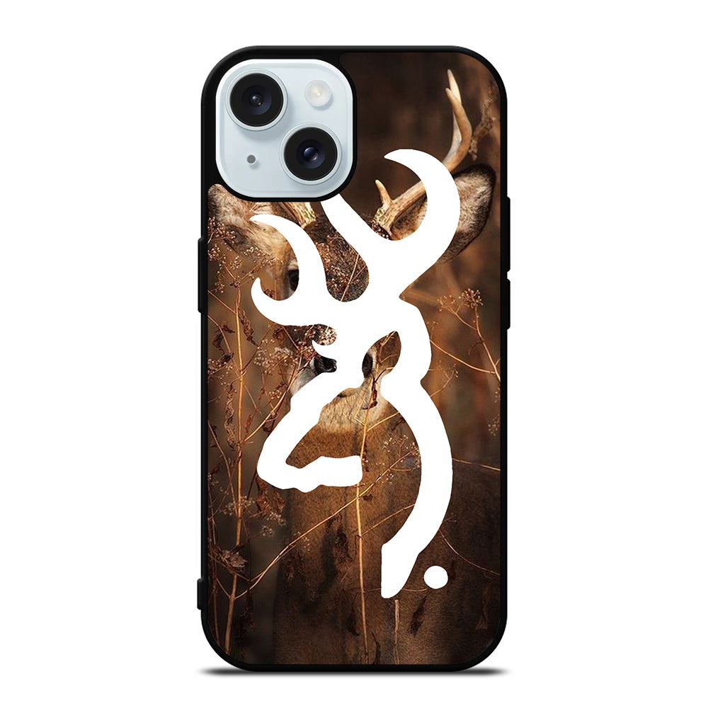 BROWNING DEER LOGO iPhone 15 Case Cover