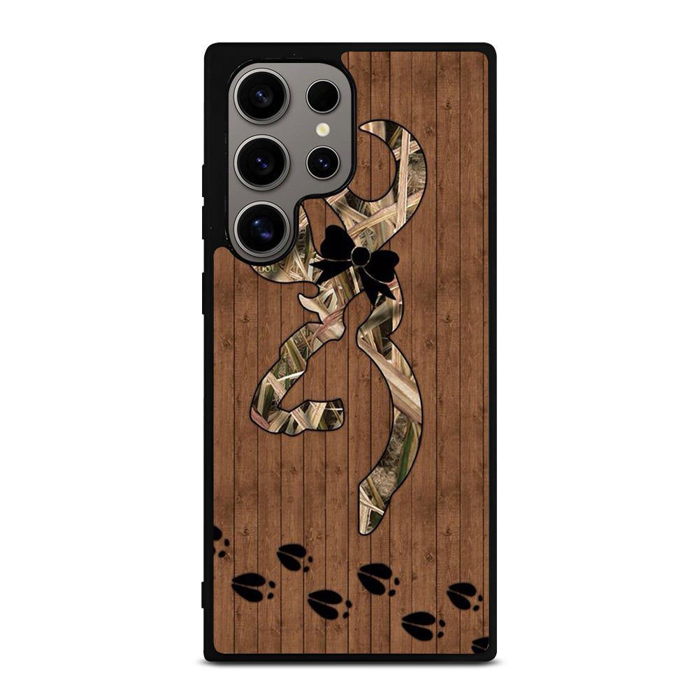 BROWNING DEER WOODEN CAMO LOGO Samsung Galaxy S24 Ultra Case Cover