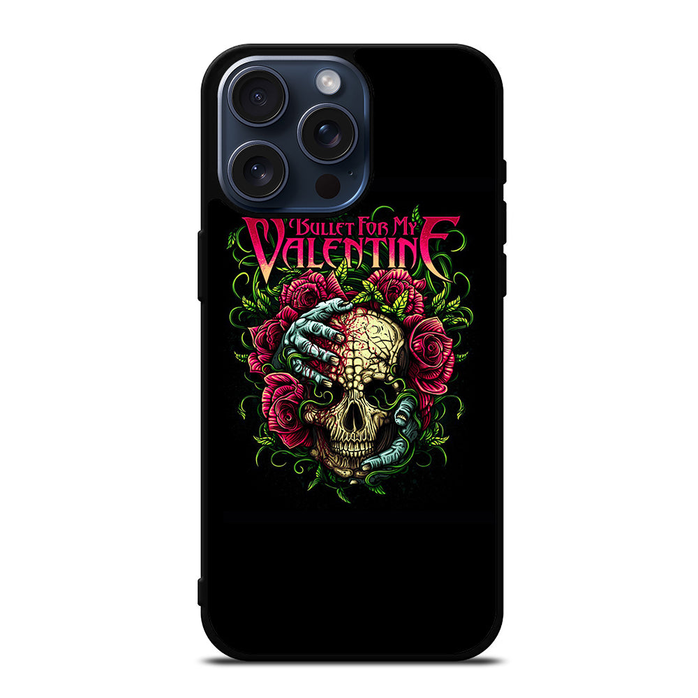 BULLET FOR MY VALENTINE SKULL LOGO iPhone 15 Pro Max Case Cover