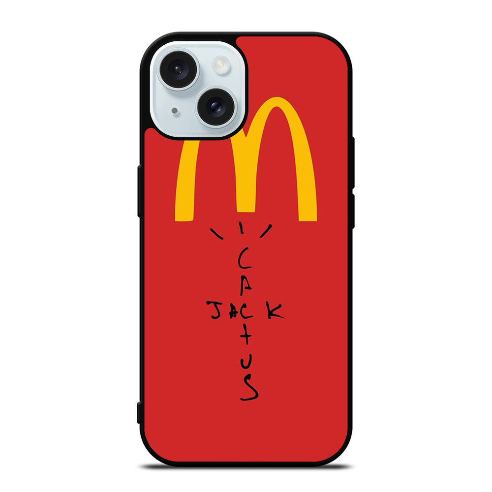 CACTUS JACK TRAVIS SCOTT MCDONALDS LOGO 3 iPhone 15 Case Cover