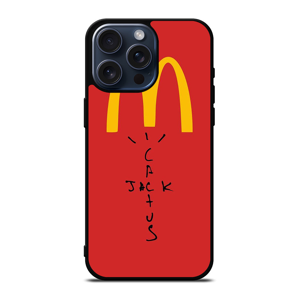 CACTUS JACK TRAVIS SCOTT MCDONALDS LOGO 3 iPhone 15 Pro Max Case Cover