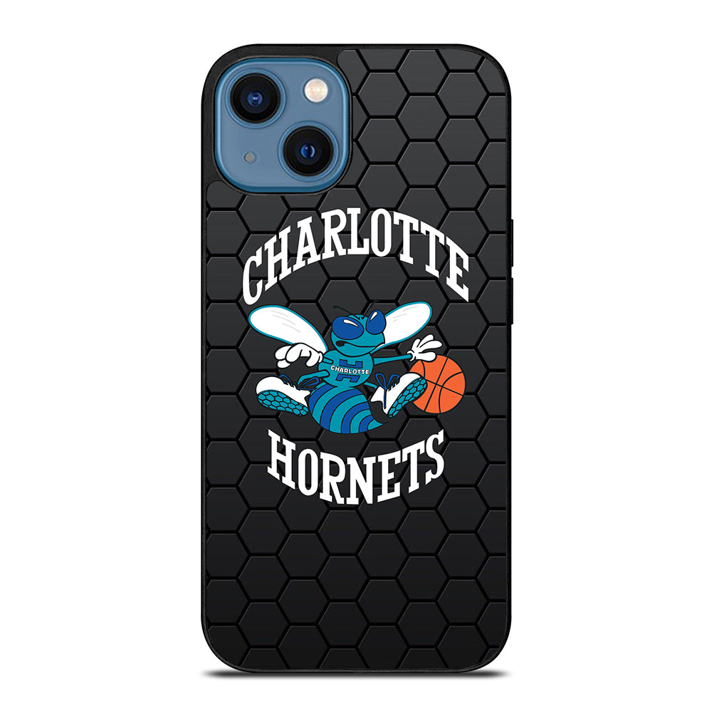 CHARLOTTE HORNETS HEXAGON LOGO iPhone 14 Case Cover