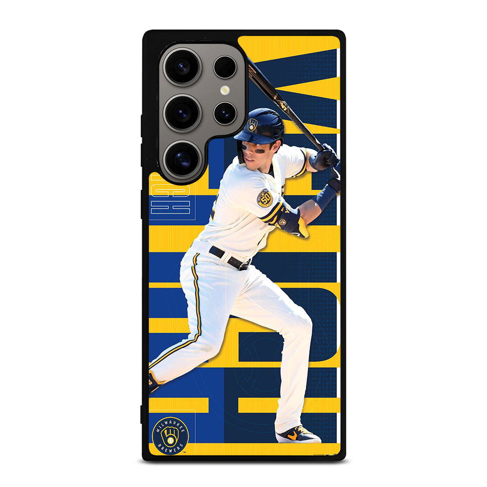 CHRISTIAN YELICH MILWAUKEE BREWERS 22 Samsung Galaxy S24 Ultra Case Cover