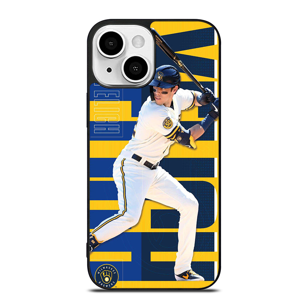 CHRISTIAN YELICH MILWAUKEE BREWERS 22 iPhone 13 Mini Case Cover