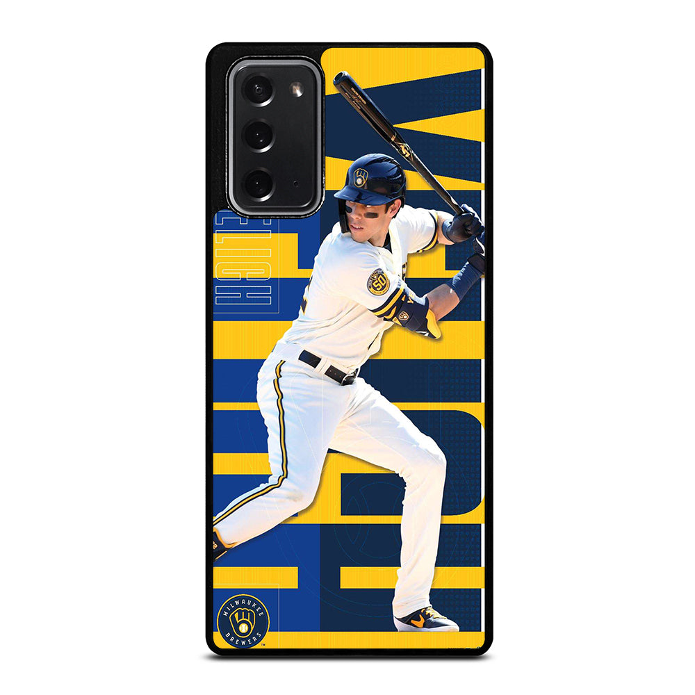 CHRISTIAN YELICH MILWAUKEE BREWERS 22 Samsung Galaxy Note 20 Case Cover