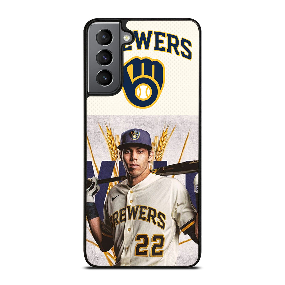 CHRISTIAN YELICH MILWAUKEE BREWERS LOGO Samsung Galaxy S21 Plus Case Cover