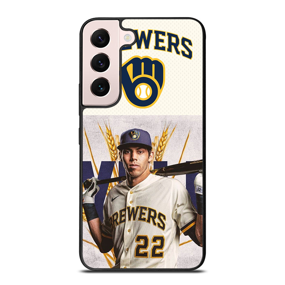 CHRISTIAN YELICH MILWAUKEE BREWERS LOGO Samsung Galaxy S22 Plus Case Cover