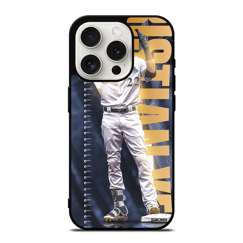 CHRISTIAN YELICH MILWAUKEE BREWERS MLB 2 iPhone 15 Pro Case Cover