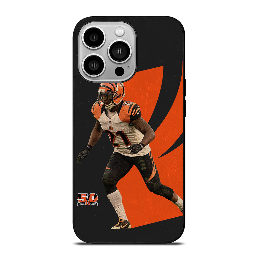 CINCINNATI BENGALS TYLER BOYD AMERICAN FOOTBALL iPhone 14 Pro Case Cover