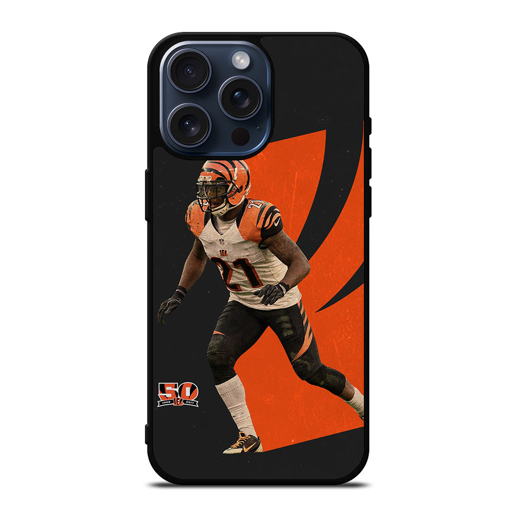 CINCINNATI BENGALS TYLER BOYD AMERICAN FOOTBALL iPhone 15 Pro Max Case Cover