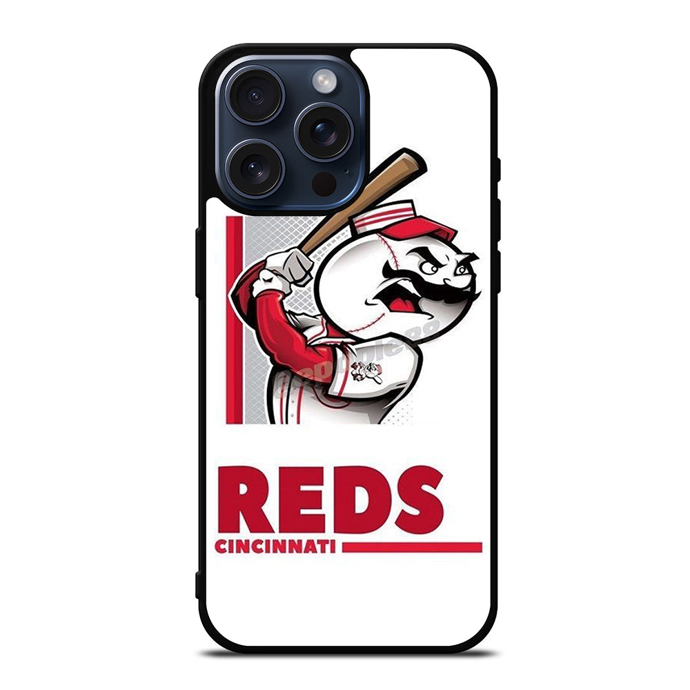 CINCINNATI REDS LOGO 3 iPhone 15 Pro Max Case Cover