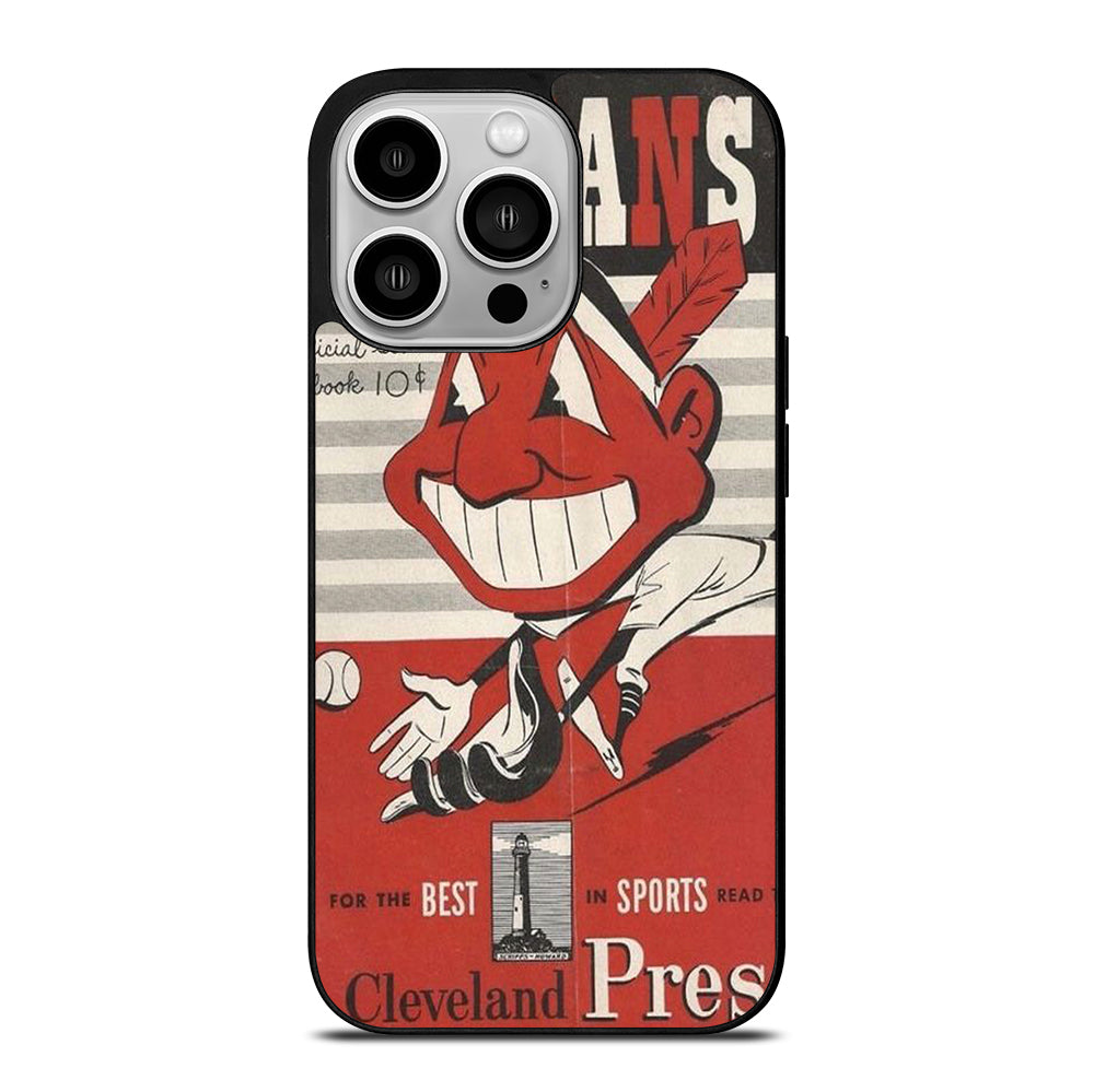 CLEVELAND INDIANS POSTER iPhone 14 Pro Case Cover