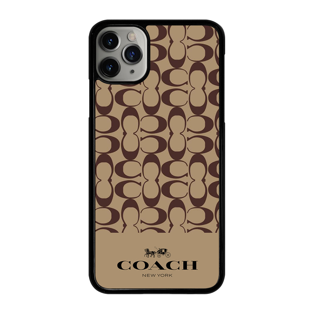 COACH NEW YORK BROWN PATTERN iPhone 11 Pro Max Case Cover