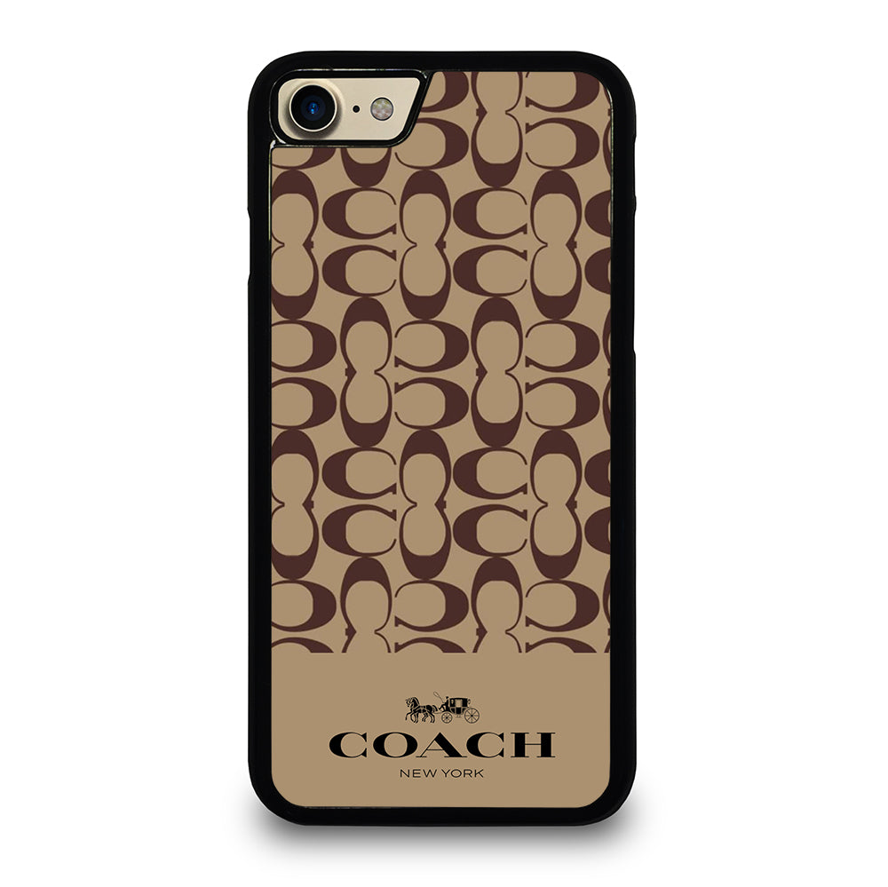COACH NEW YORK BROWN PATTERN iPhone 7 / 8 Case Cover