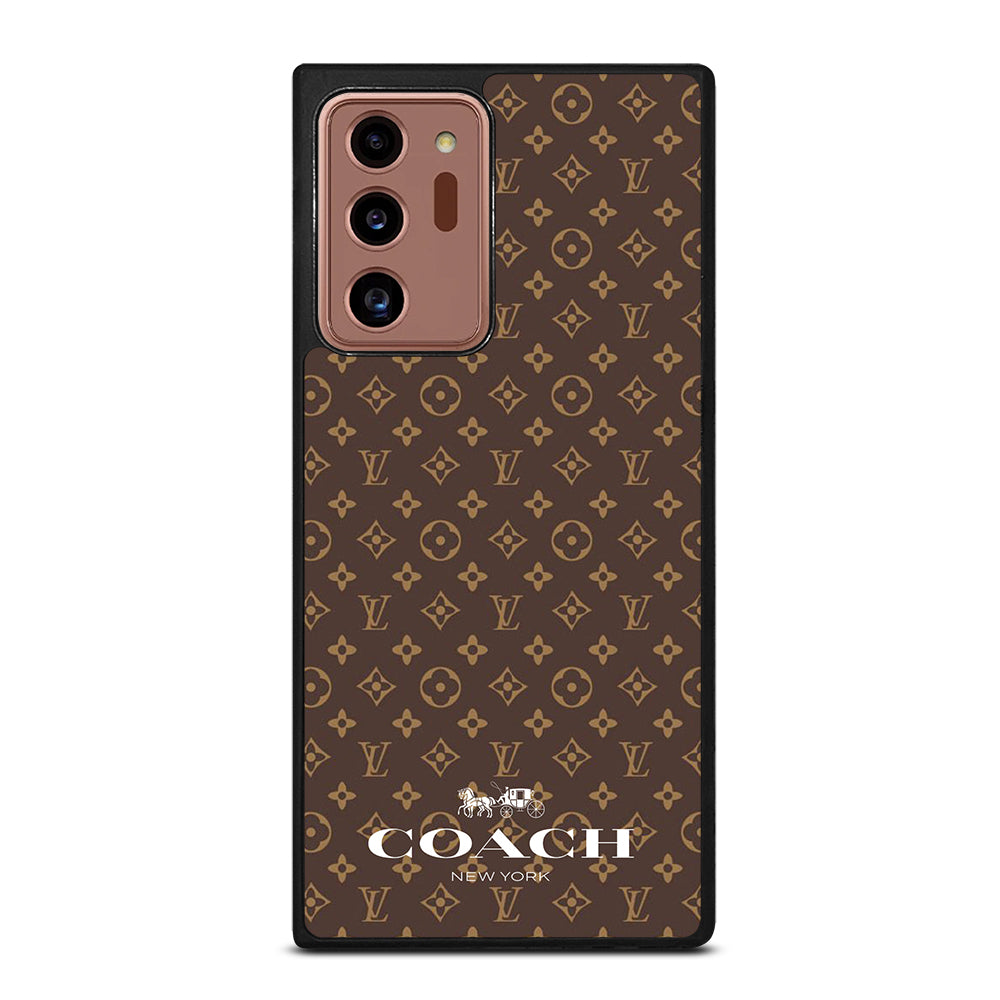 COACH NEW YORK PATTERN BROWN Samsung Galaxy Note 20 Ultra Case Cover